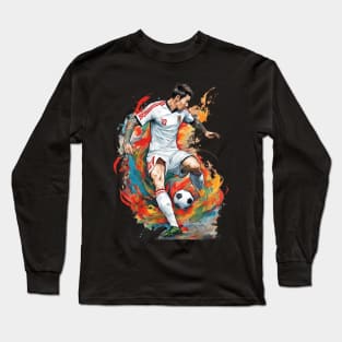 Asian Football Soccer Long Sleeve T-Shirt